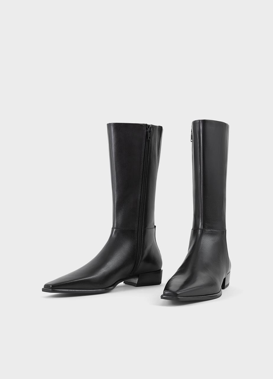 Nella tall boots Black leather