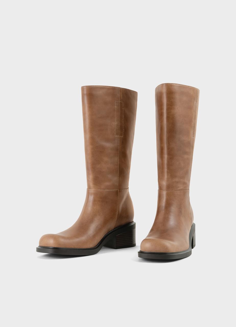 Danıella tall boots Lıght Brown leather