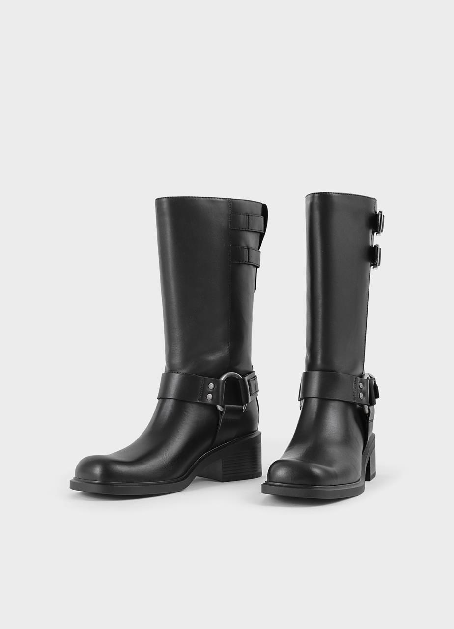 Daniella bottes hautes Noir cuir