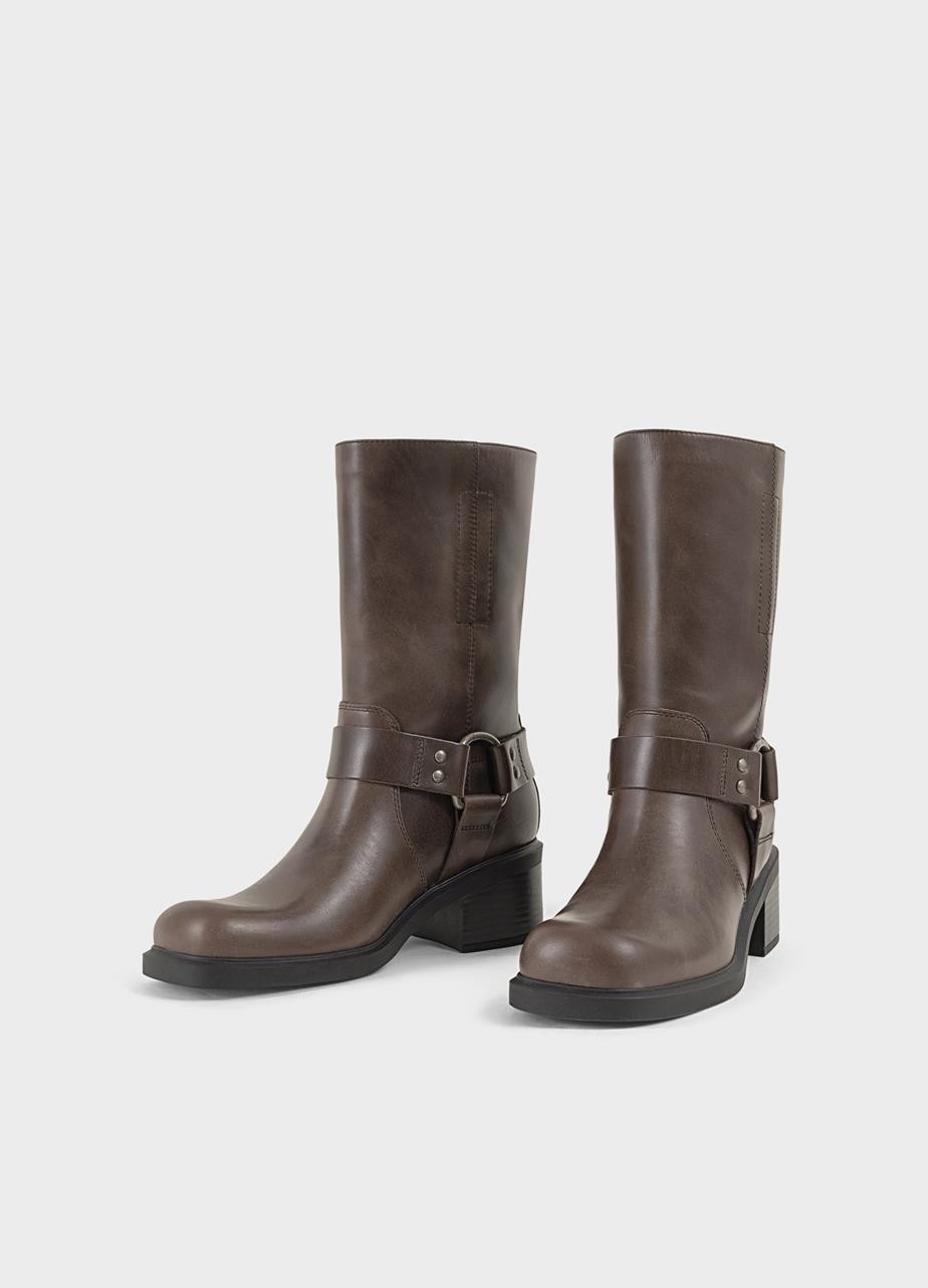 Daniella botas altas Marrón nubuck engrasado