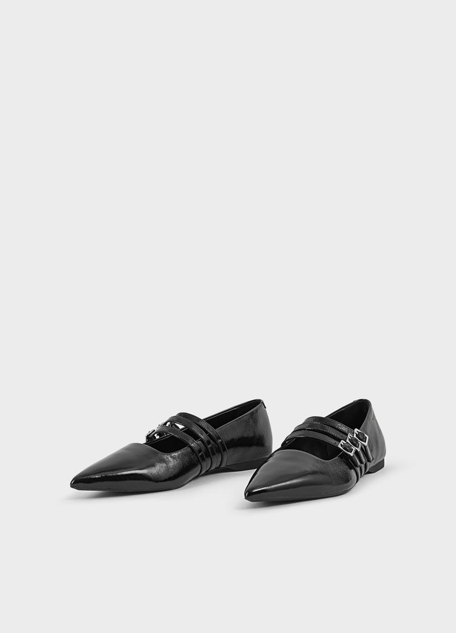 Hermine shoes Black patent leather