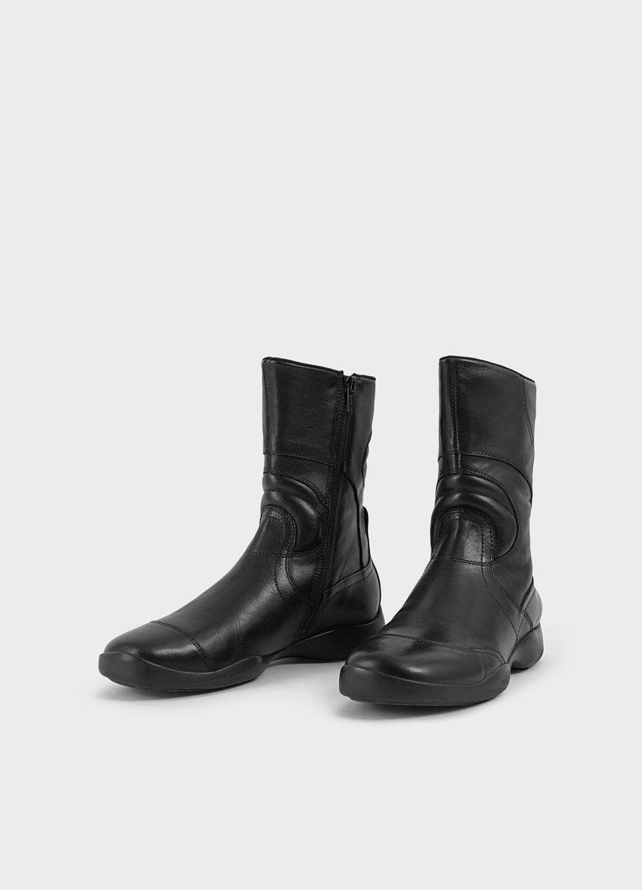 Sky botas Negro cuero