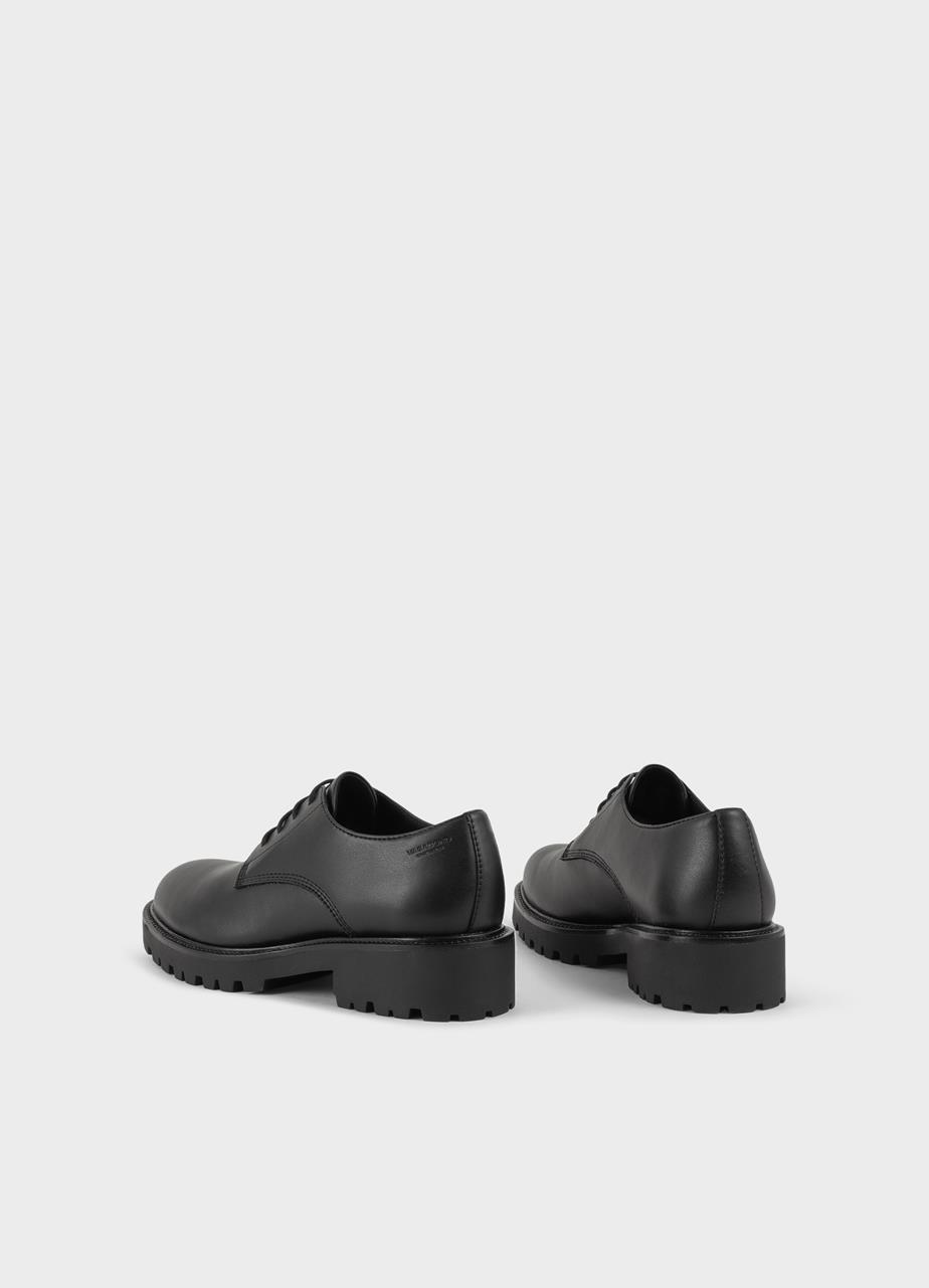 Kenova shoes Black leather imitation