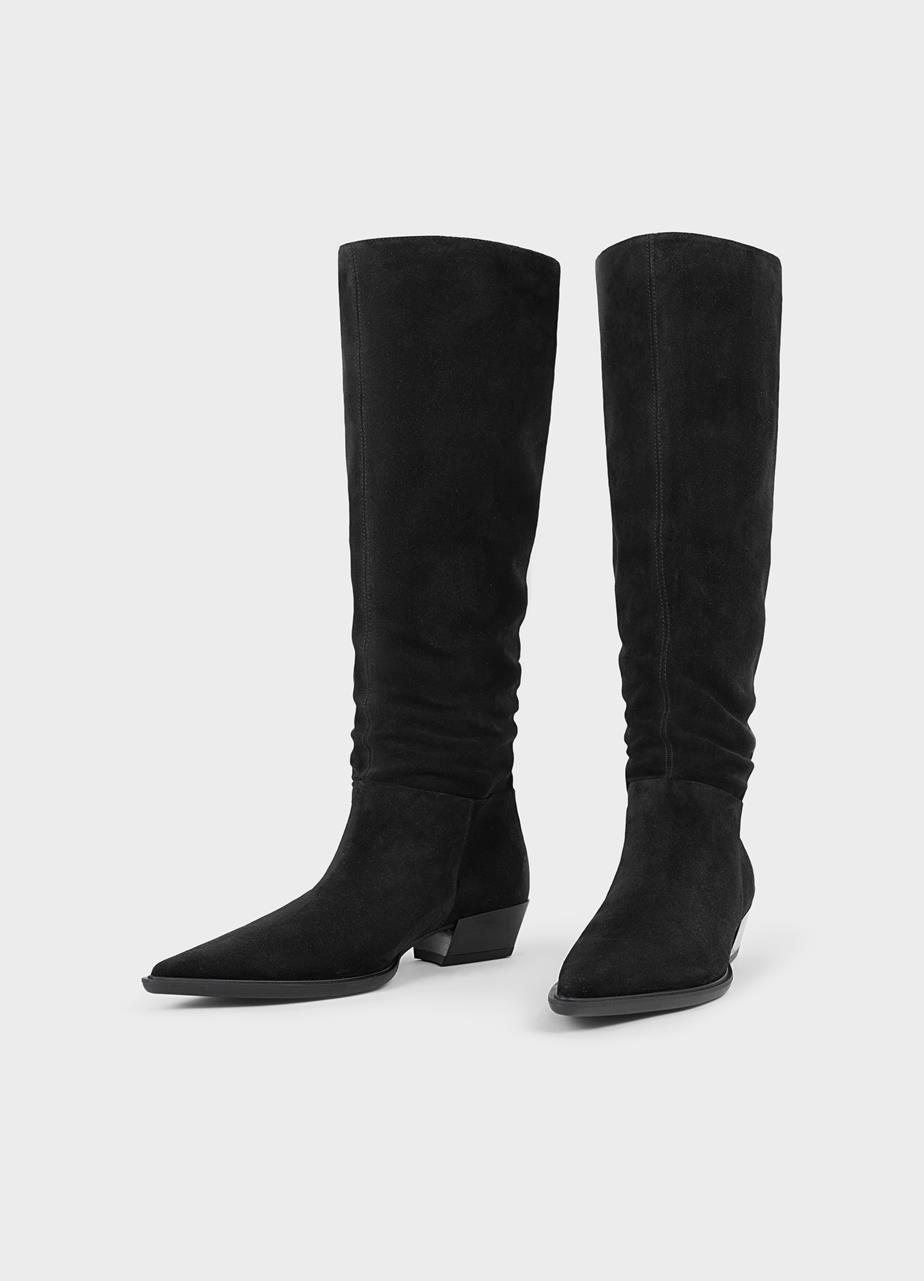 Cassie tall boots Black suede