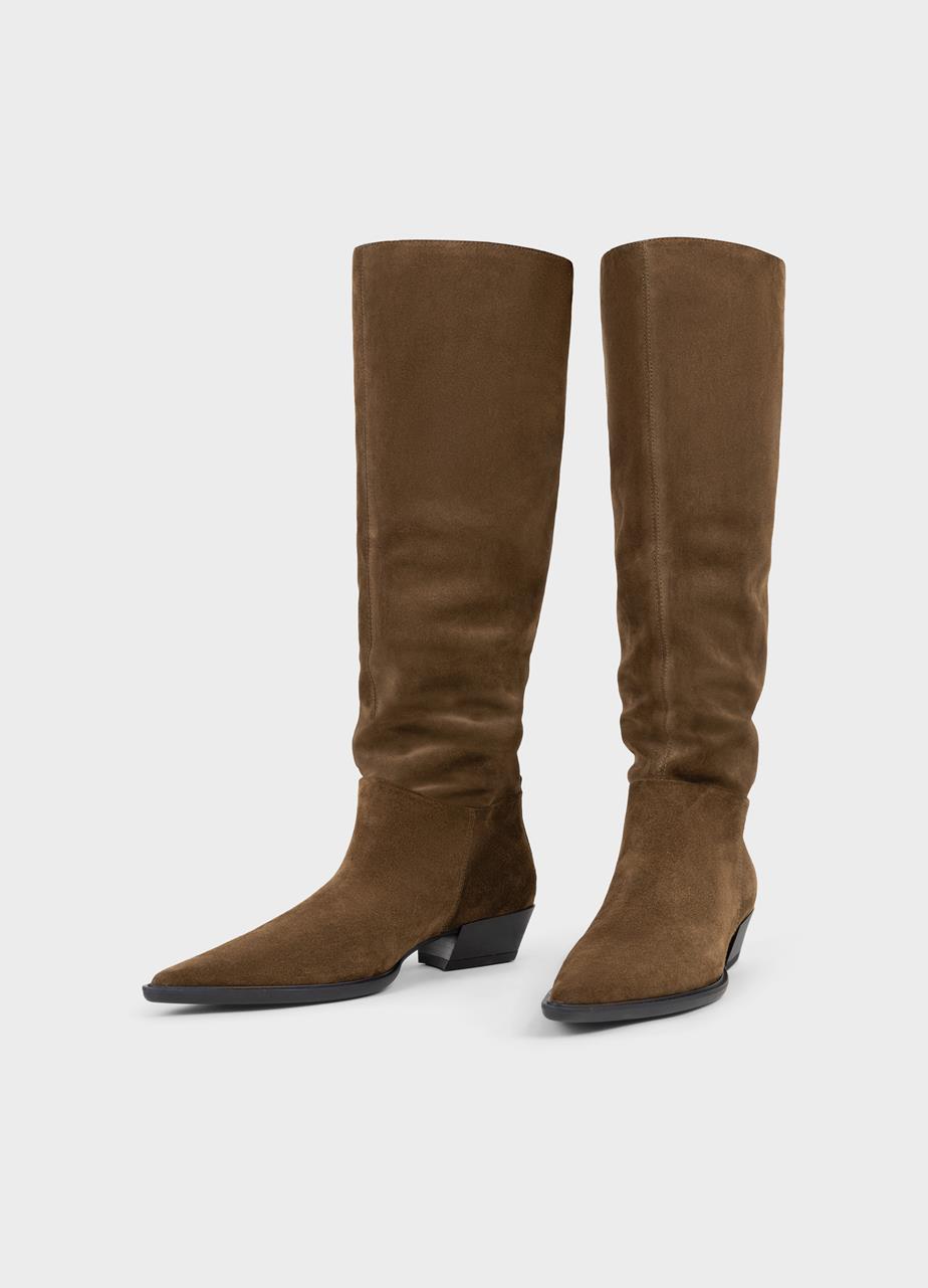 Cassie bottes hautes Marron daim