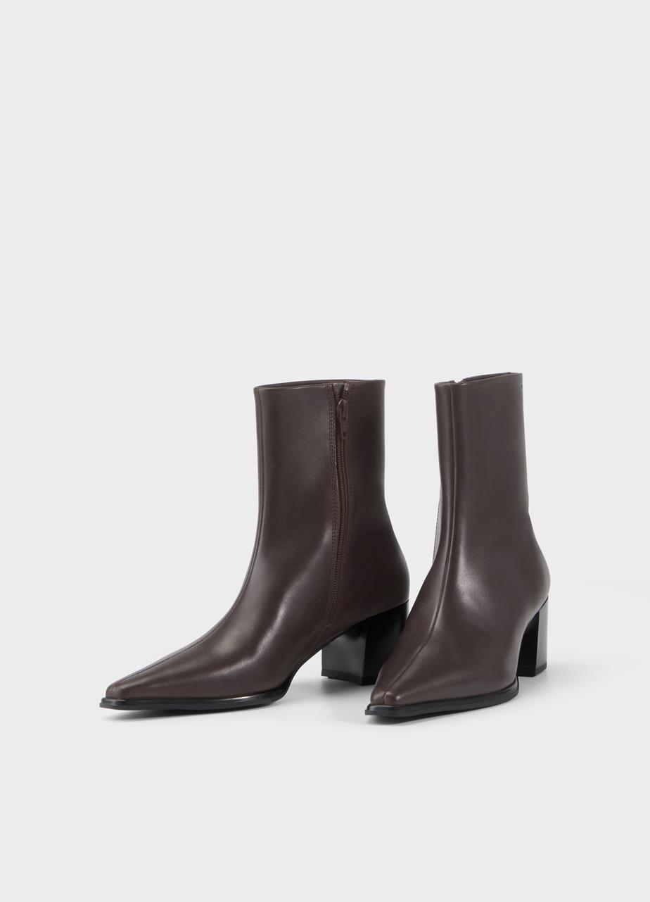 Giselle ankle boots BROWN LEATHER