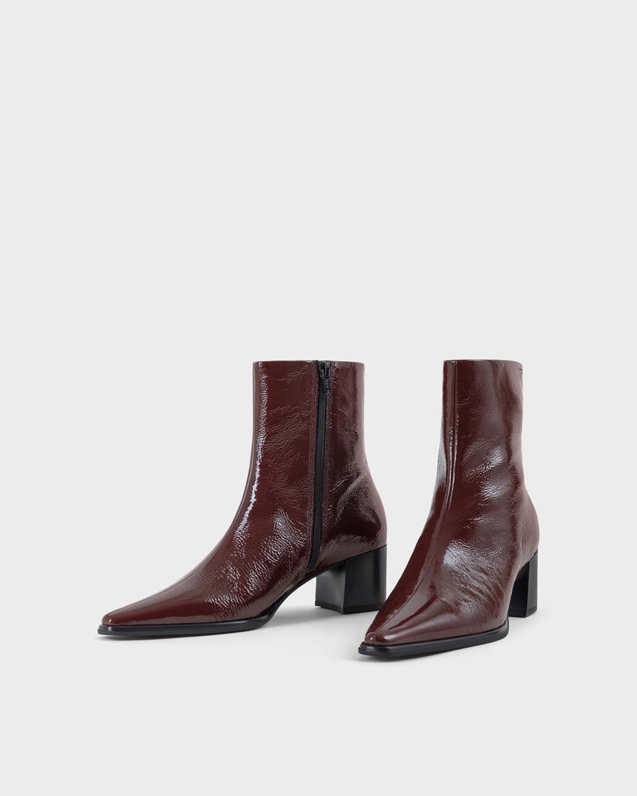 Giselle stiefeletten Dunkelrotes, Lackleder