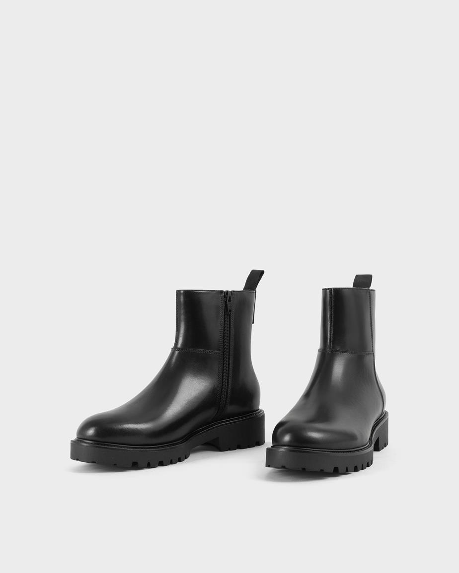 Kenova stiefel Schwarz, Leder