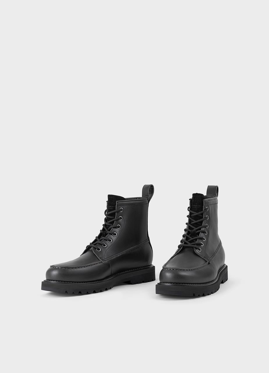 Jay stiefel Schwarzes leder