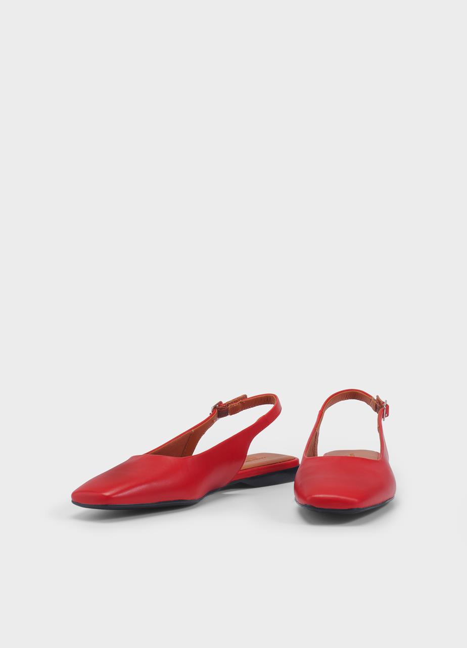 Delia shoes Red leather