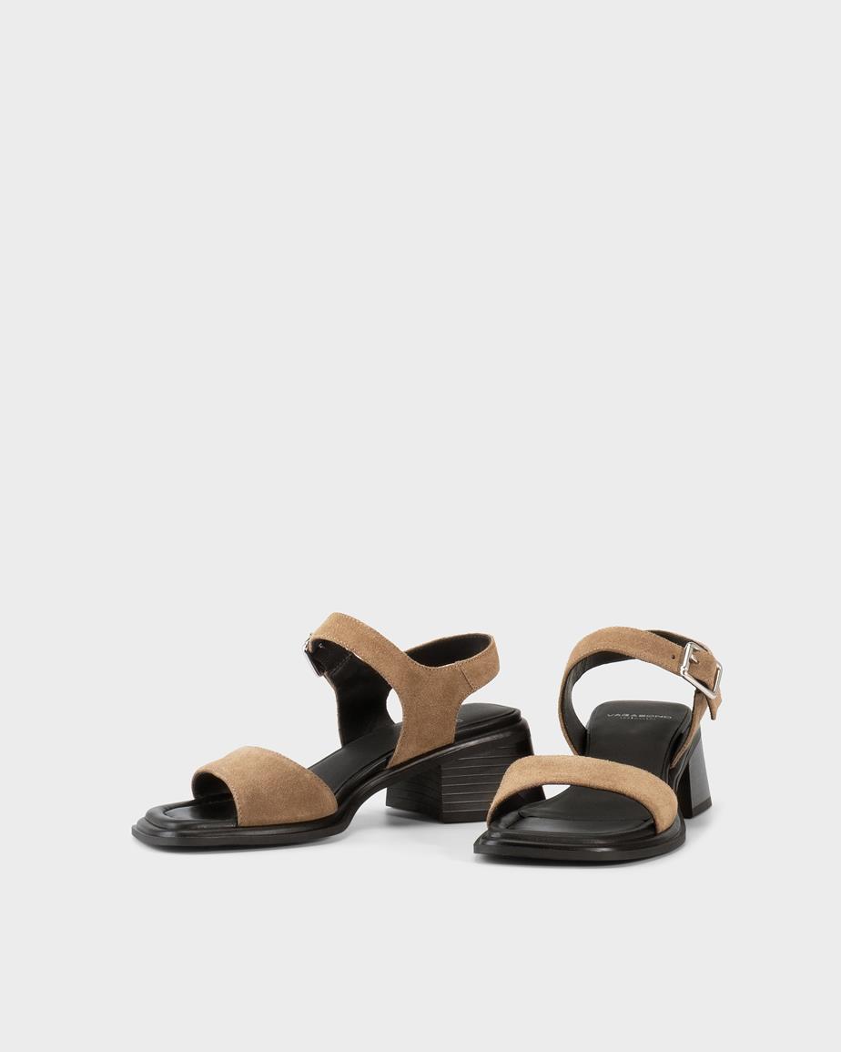 Ines sandaletter Beige, Mocka