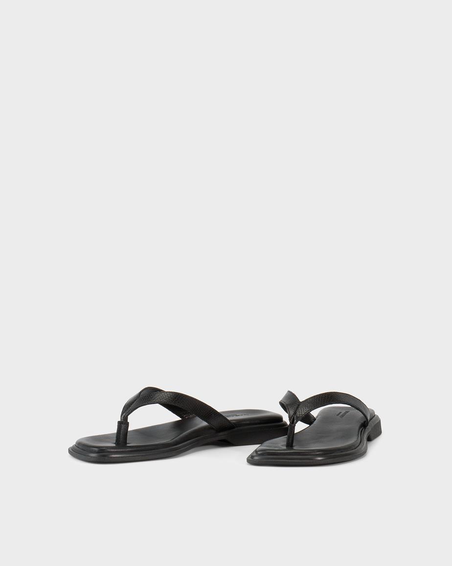Izzy sandaler Svart, Präglat Skinn