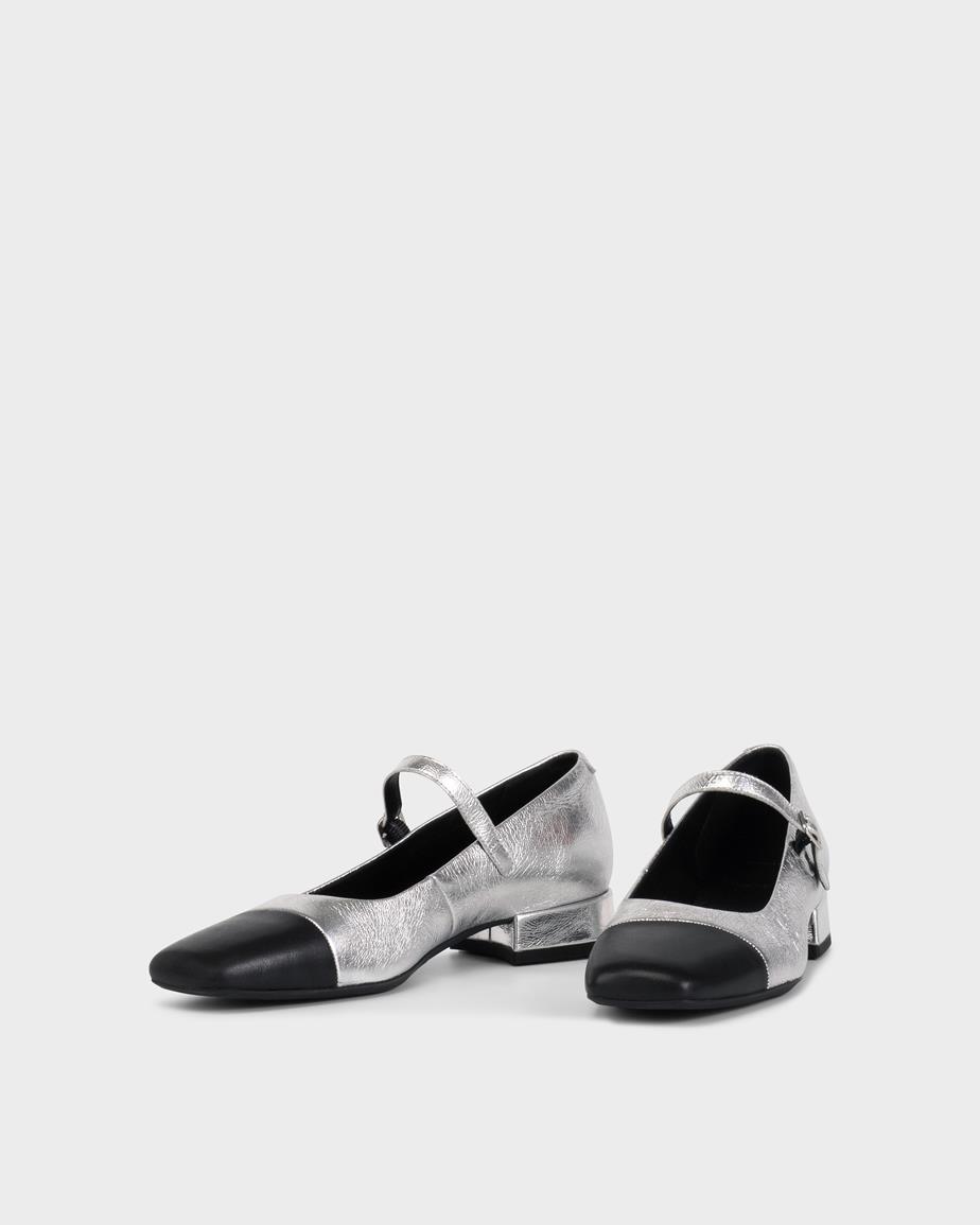 Debbi pumps Silber, Leder/Metallic