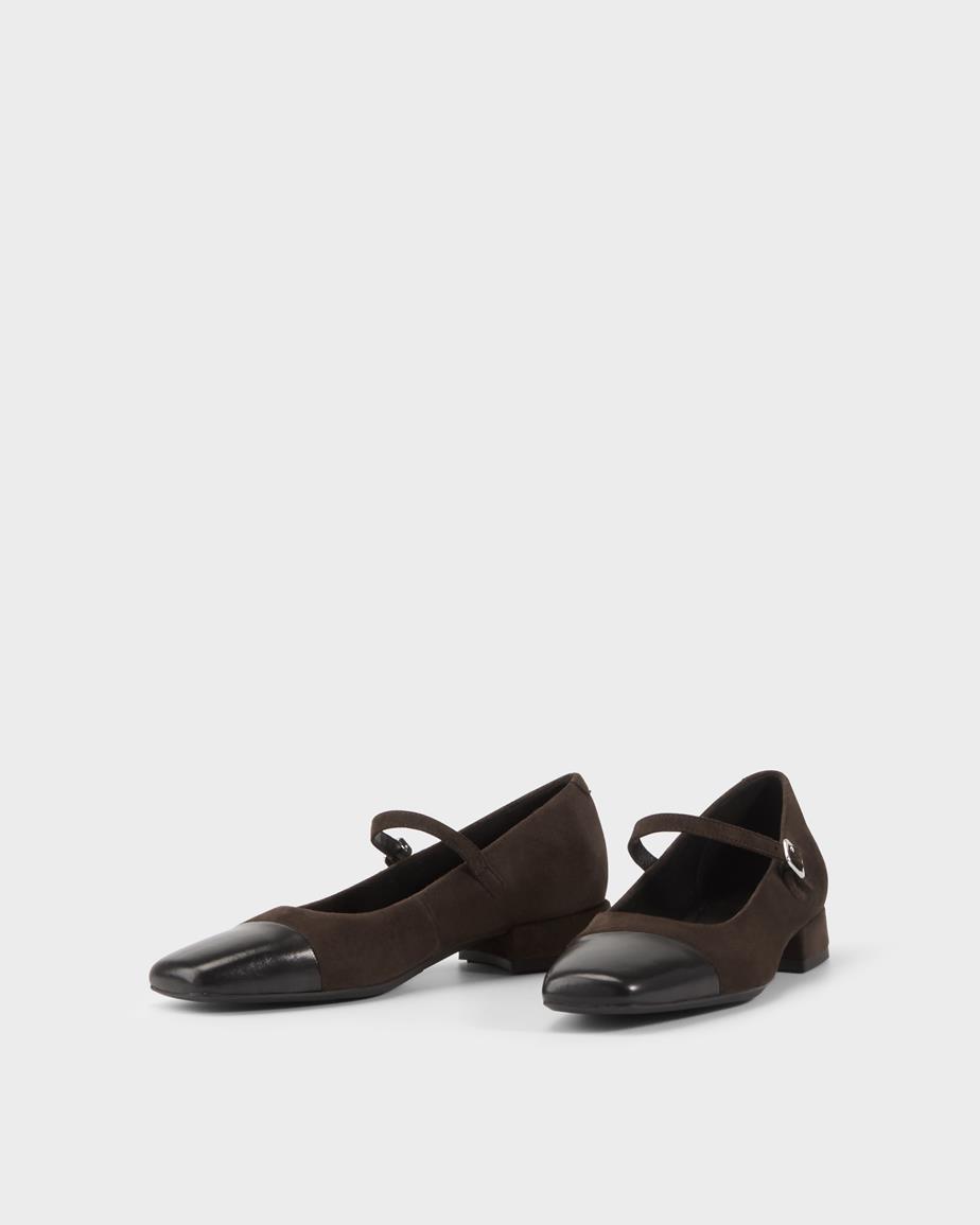 Debbi pumps Dunkelbraunes, Wildleder/Komb