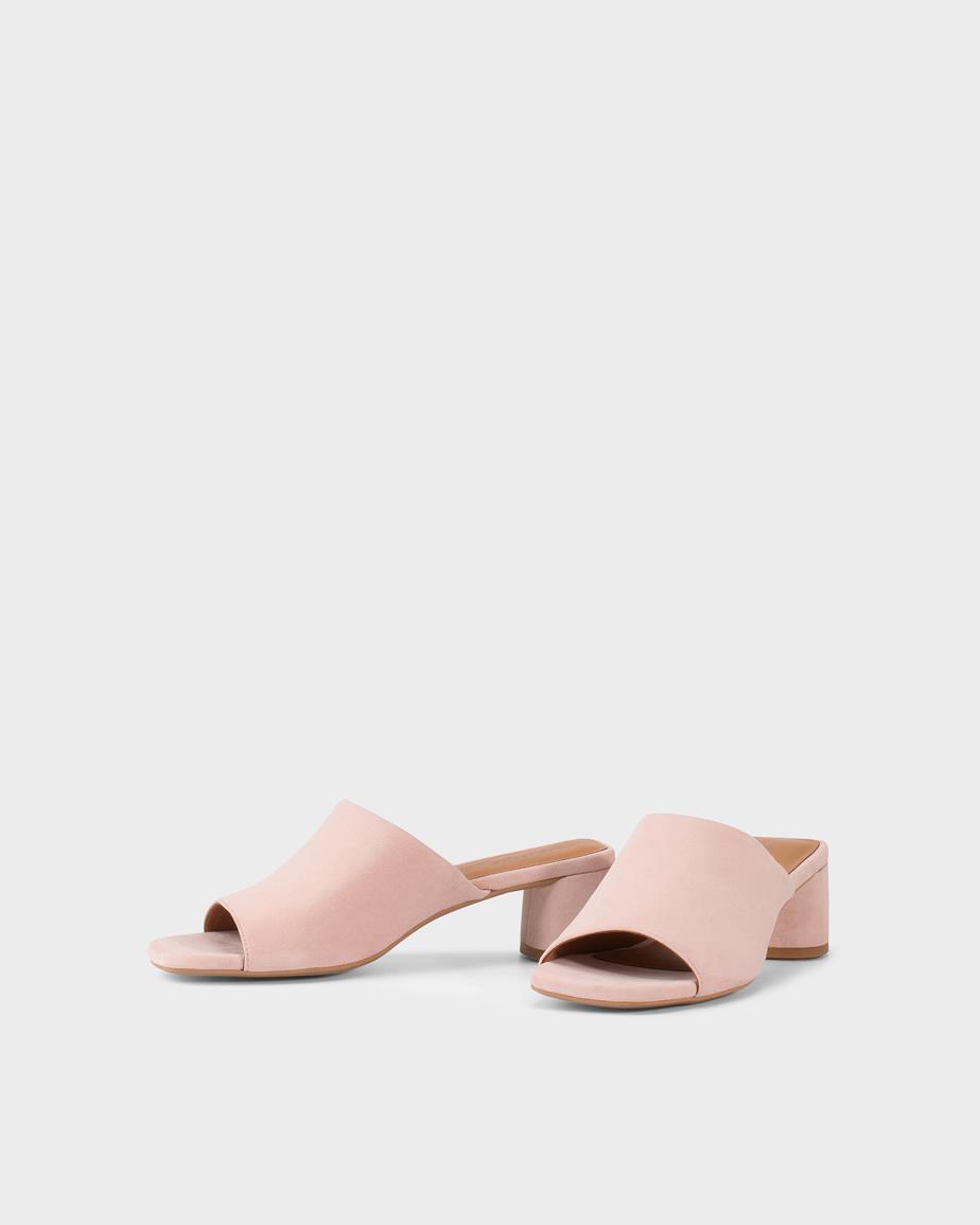 Piper mules Ljusrosa, Mocka