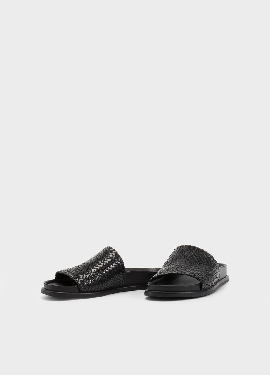 Effie sandals Black patent/embossed