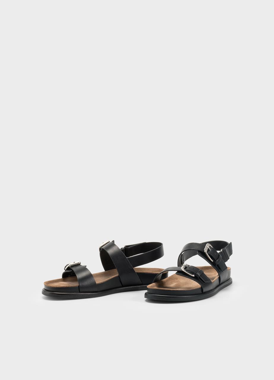 Effie sandals Black, Leather