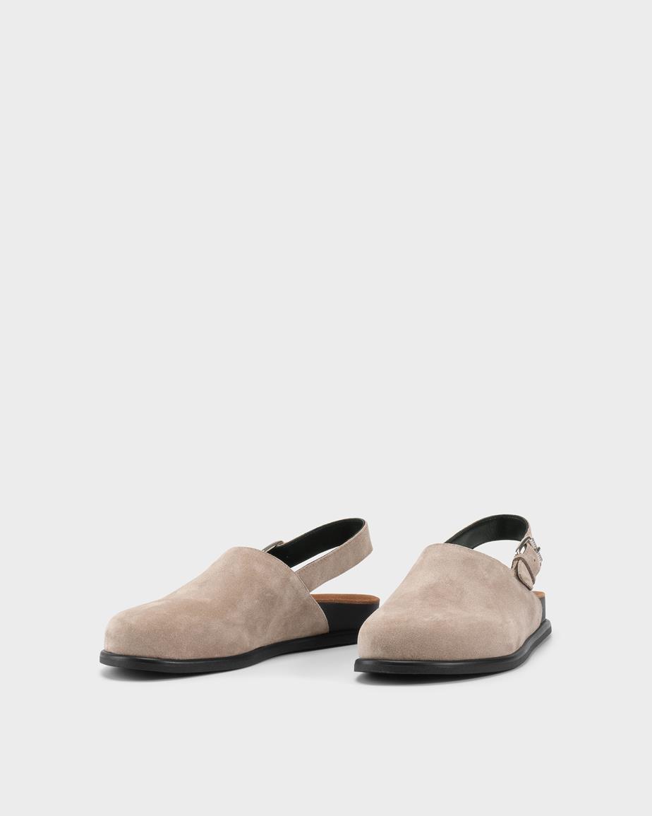 Effie mules Beige, Suede