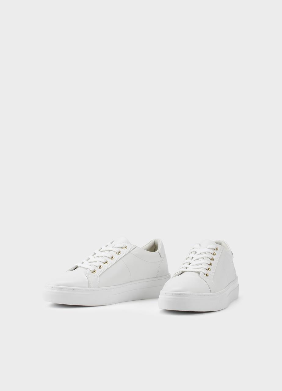 Zoe platform sneakers Hvid læder