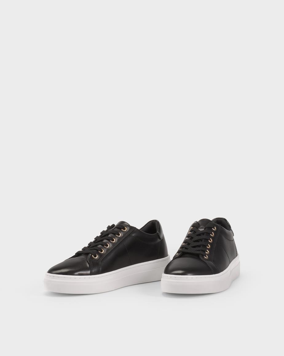 Zoe platform sneakers Black, Leather