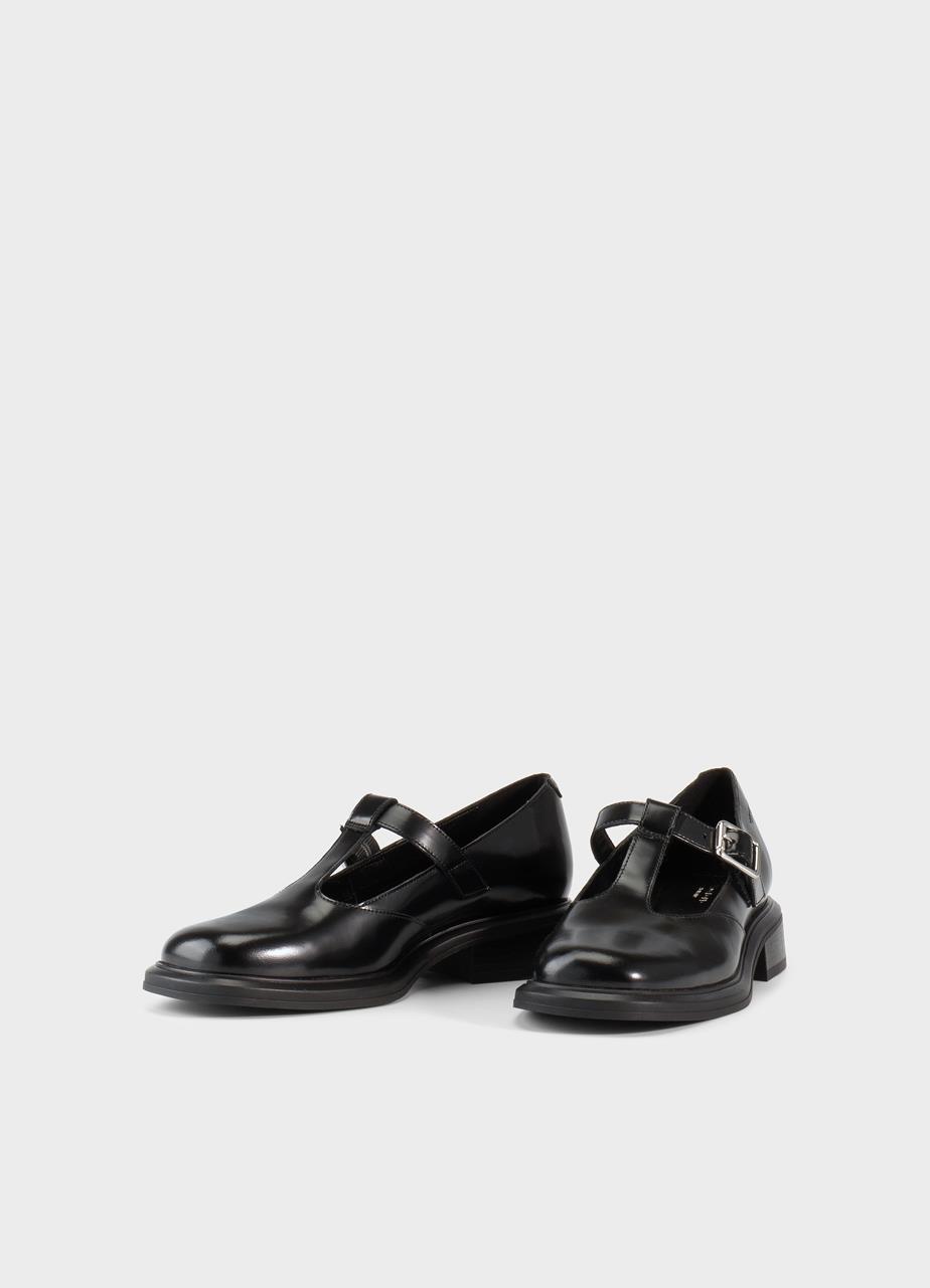 Ellis shoes BLACK POLISHED LEATHER