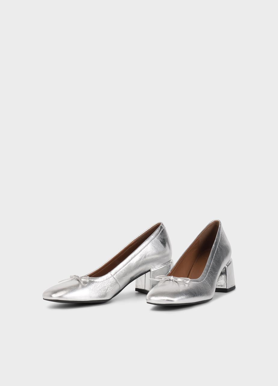 Adison pumps Silver metallic leather