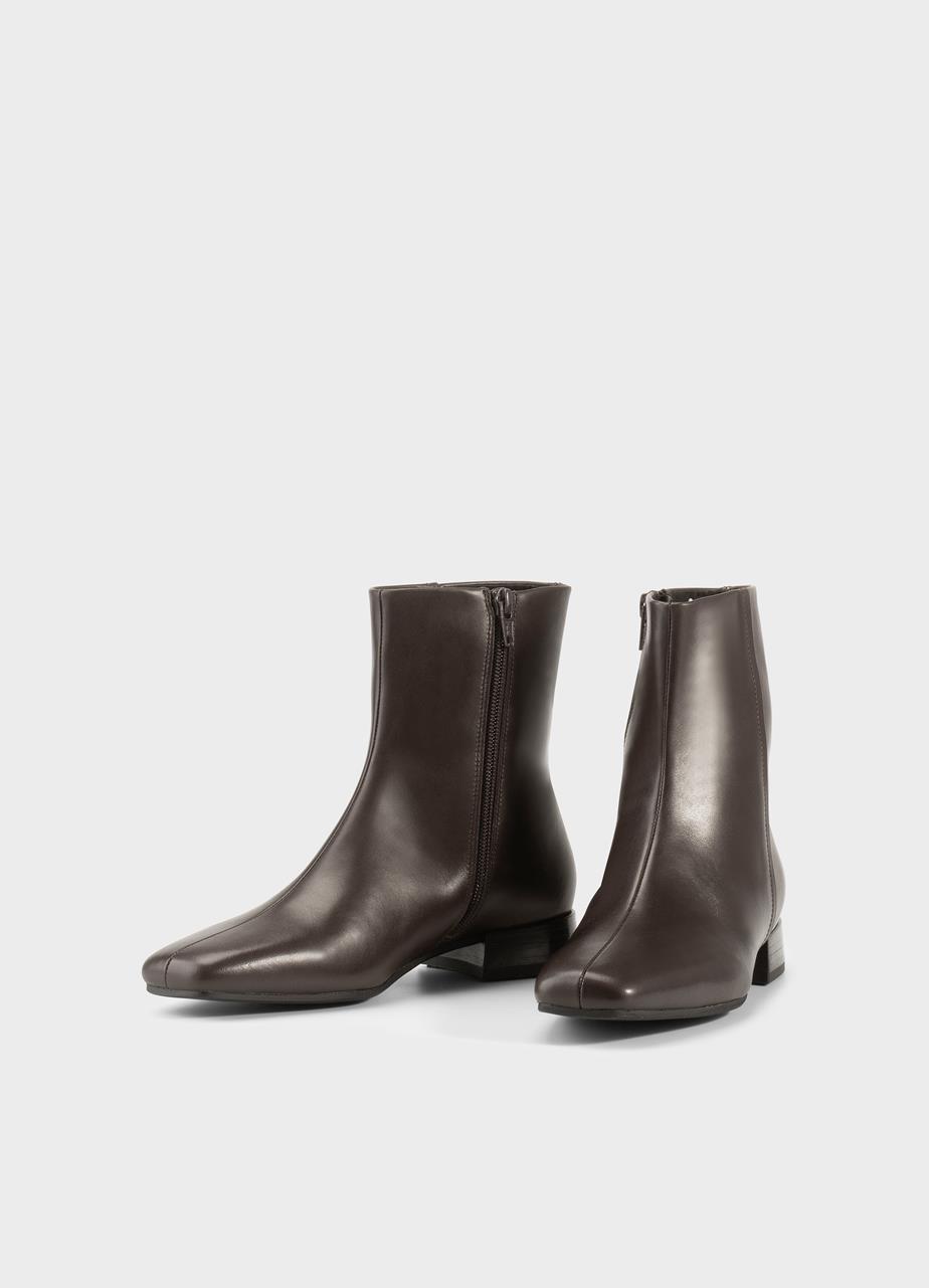 Mona ankle boots BROWN LEATHER