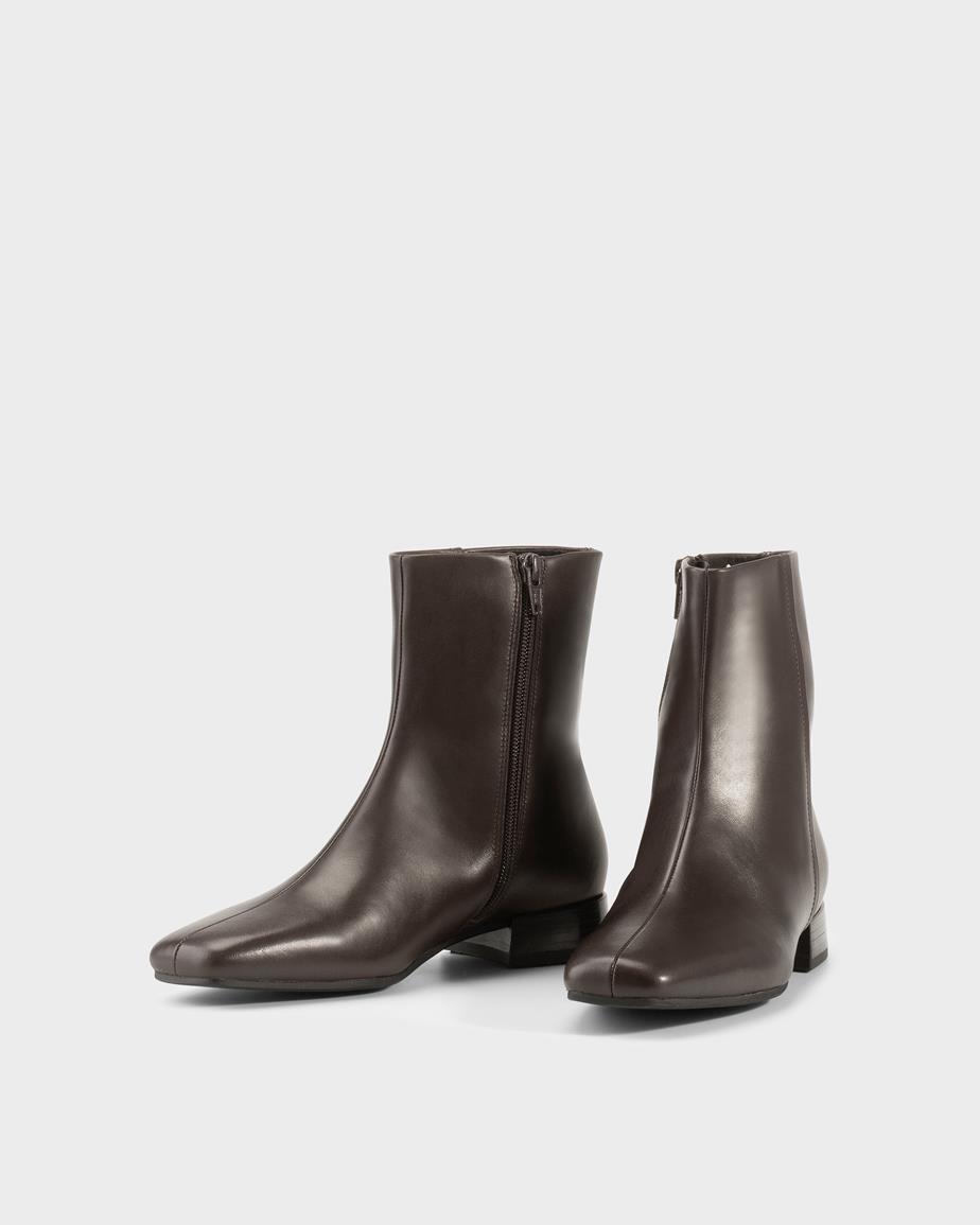 Mona stiefeletten Braunes, Leder