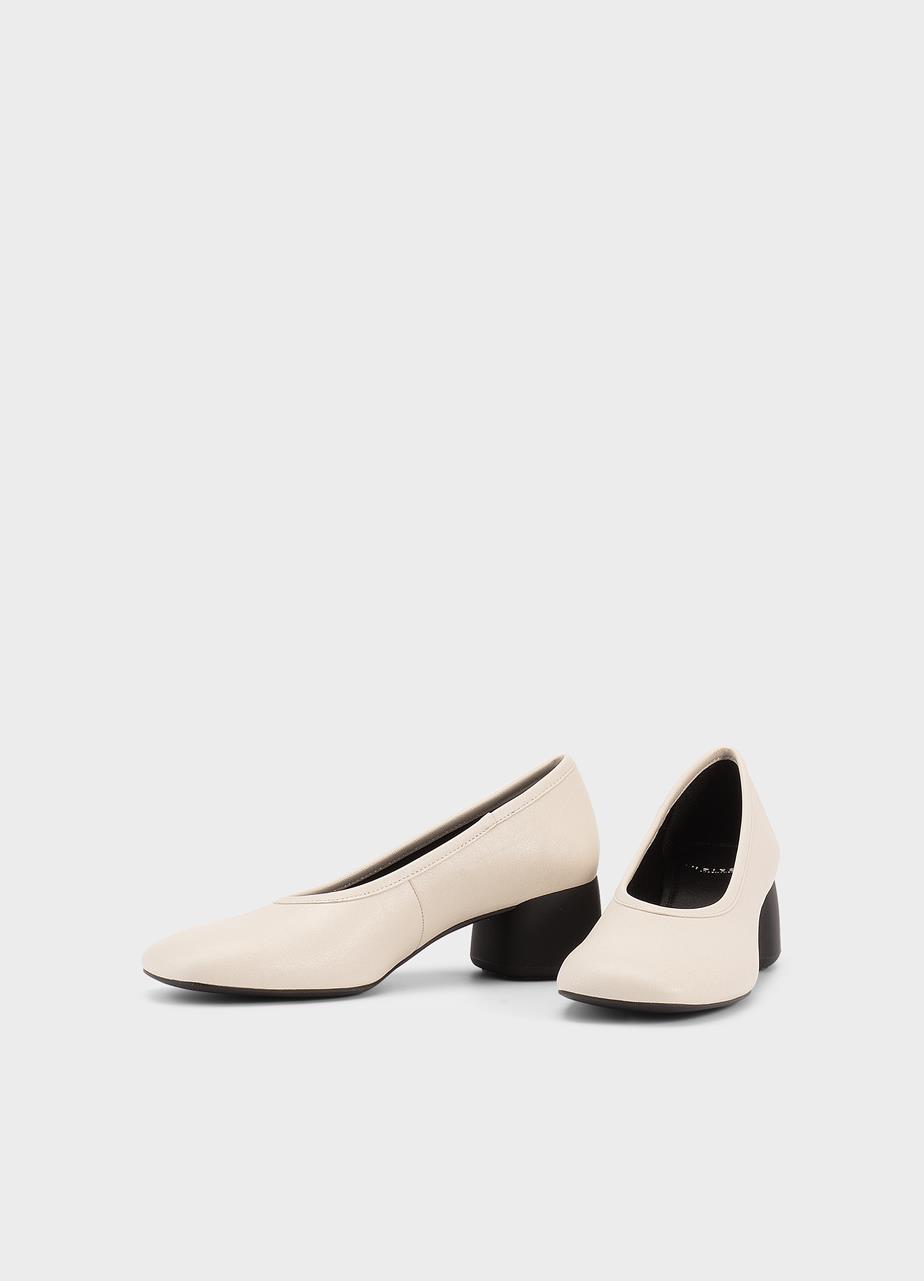 Livia pumps Beige, Skinn