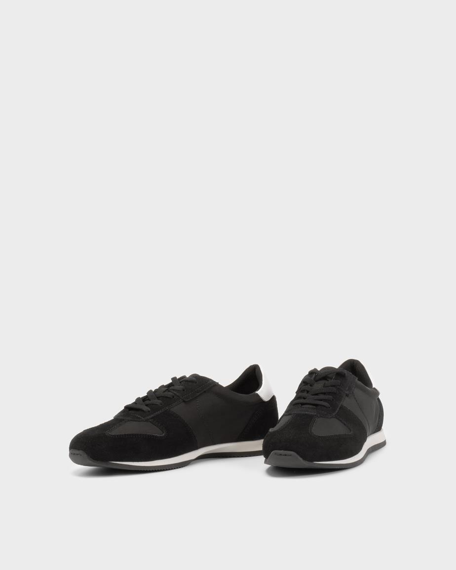 Yasmin sneaker Schwarzes, Leder/Textil