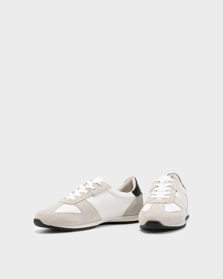 Yasmin sneakers Bianco, Pelle/Tessuto