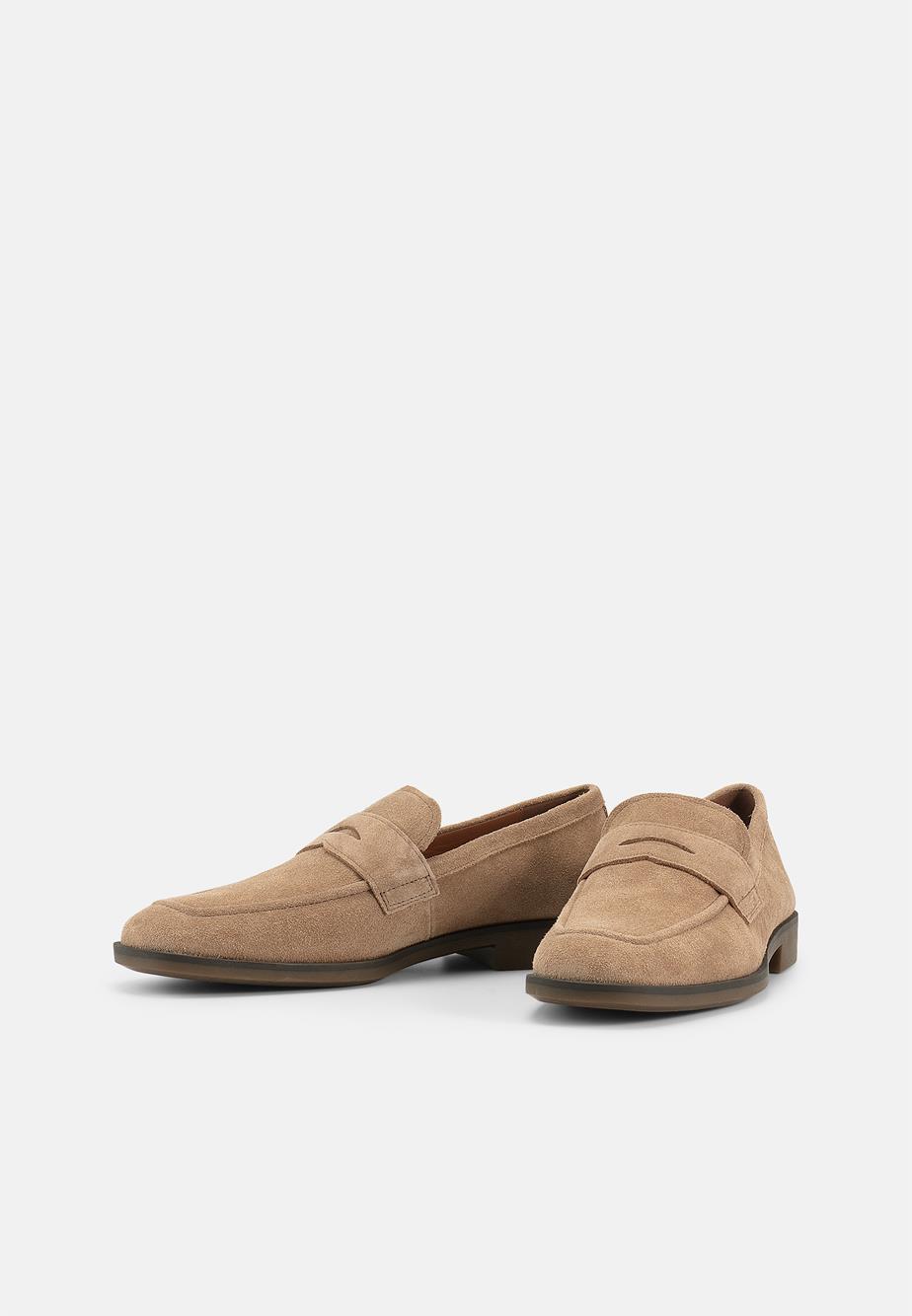 Troy loafers Beige, Suède