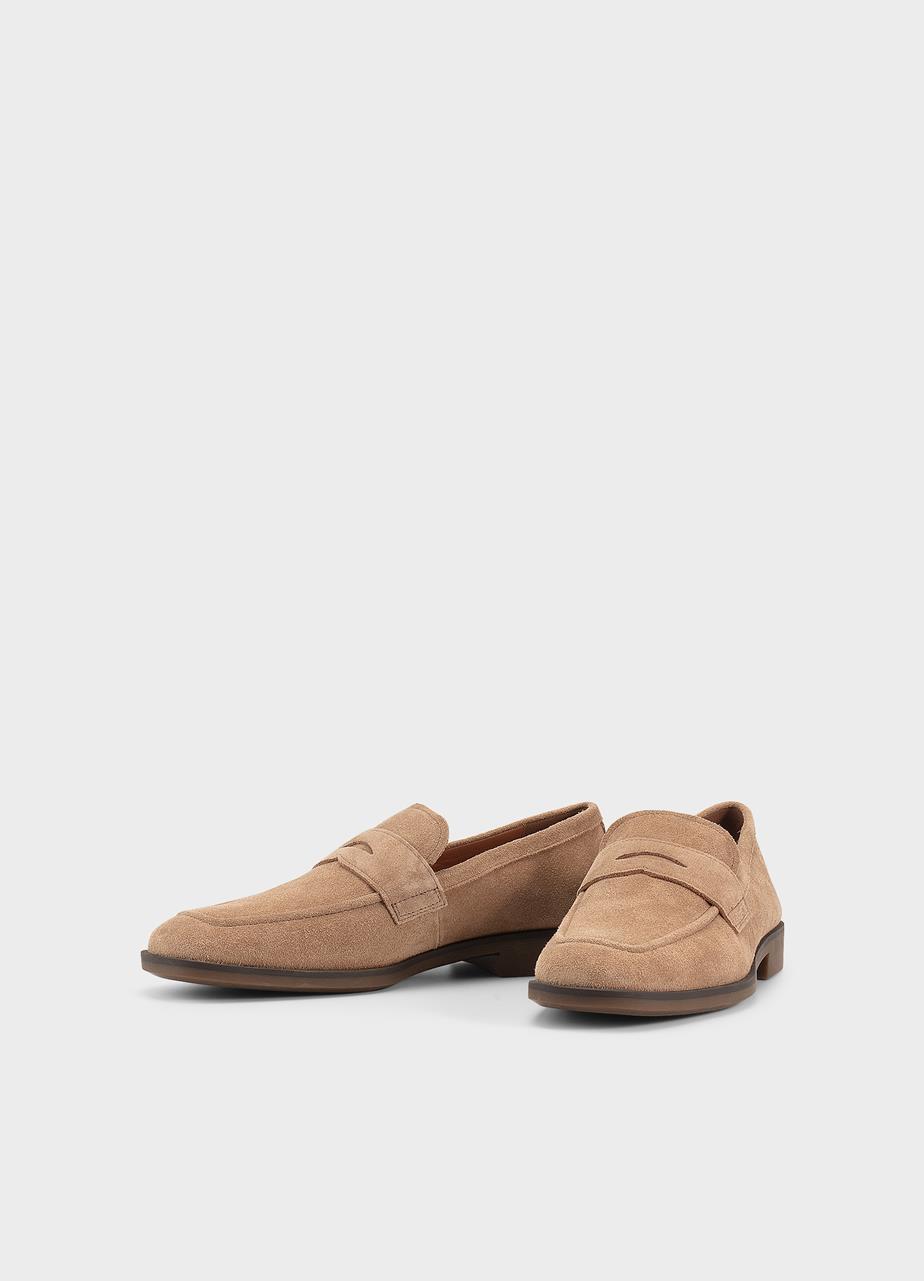 Troy loafers Beige, Suède
