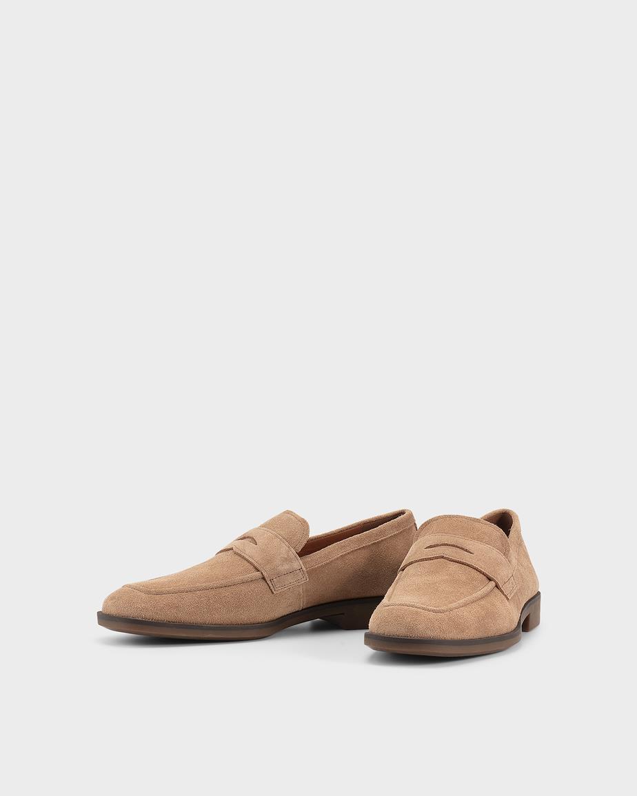 Troy mocassini Beige, Camoscio