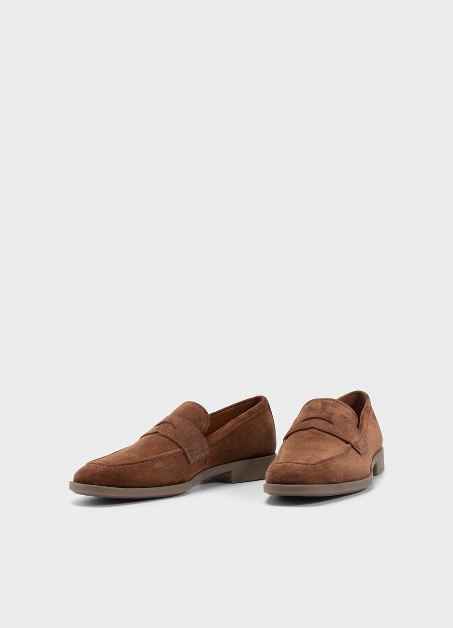 Troy loafer Bruin suède