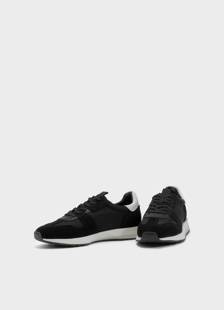 Paul runner sneakers Sort læder/tekstil