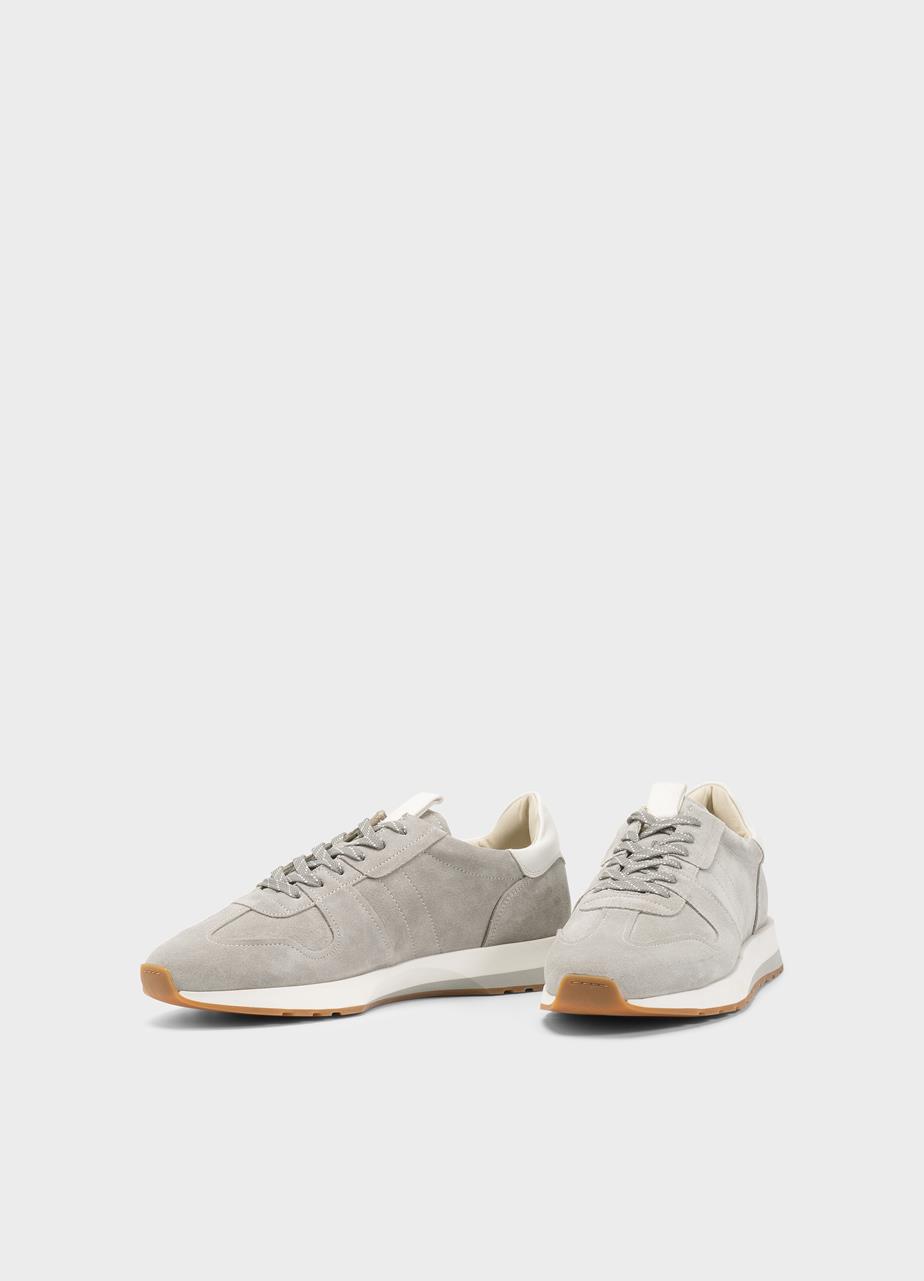 Paul runner sneakers Lıght Grey suede