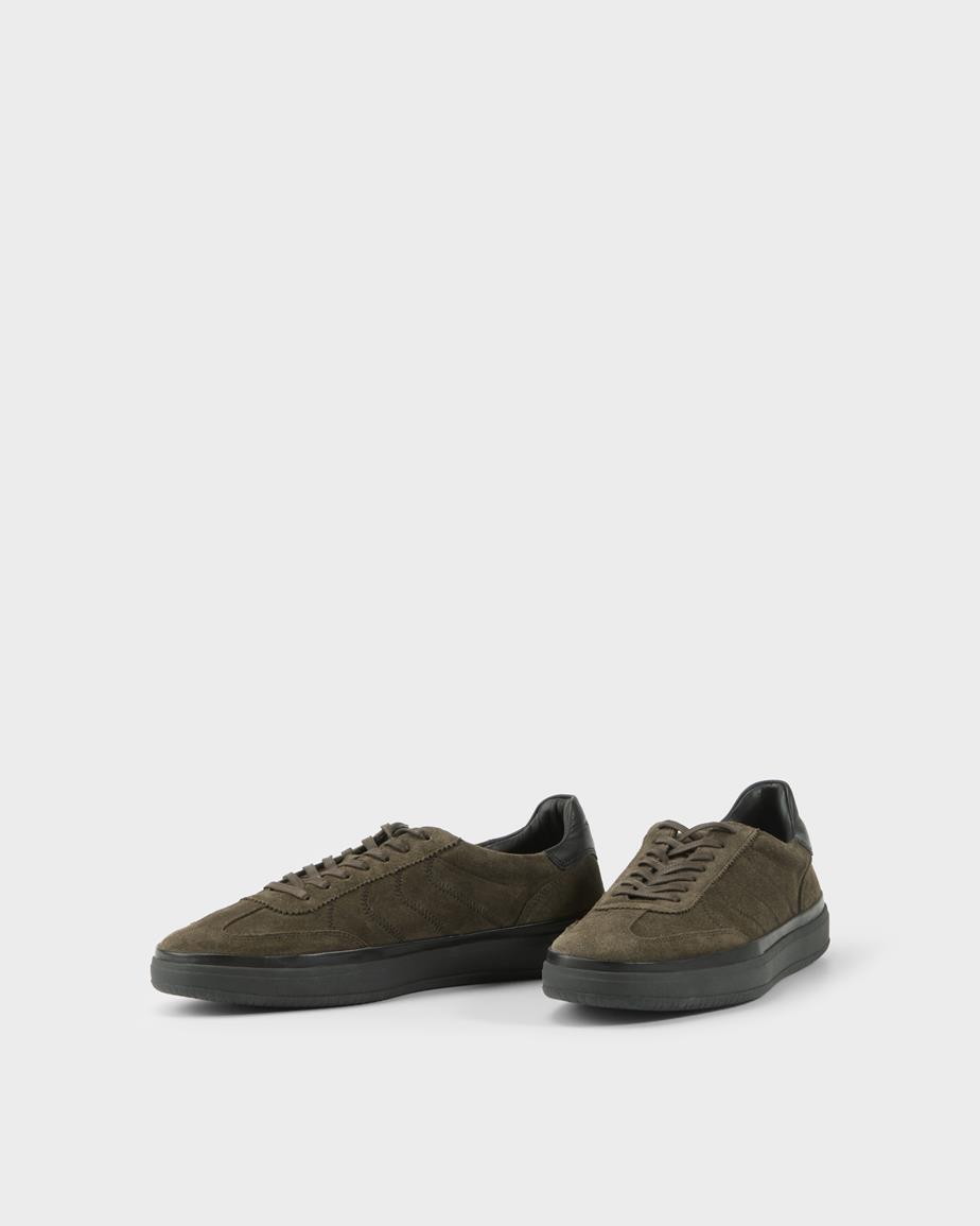Leo sneakers Mørkegrøn, Ruskind