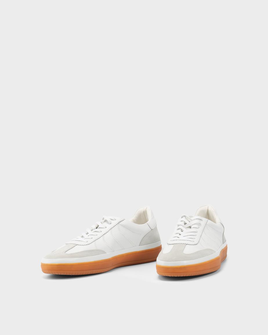 Leo sneaker Weißes, Wildleder/Leder