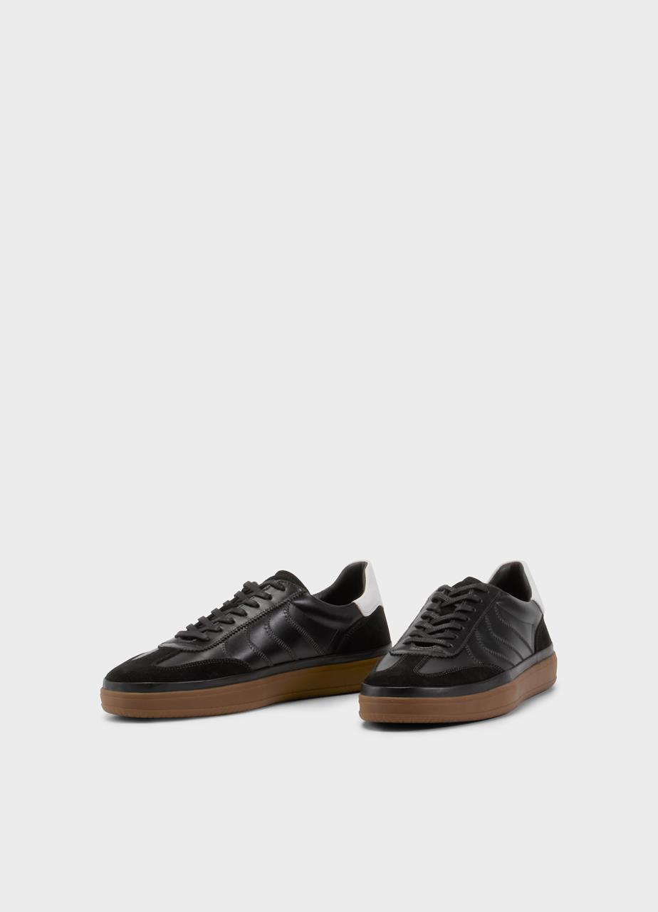 Leo sneakers Black suede/leather