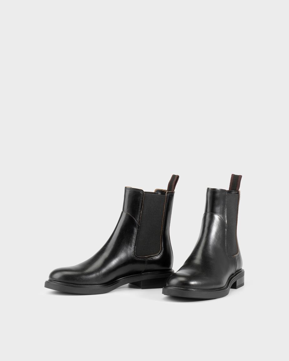 Freya chelsea boots Svart, Skinn / Kontrastkant