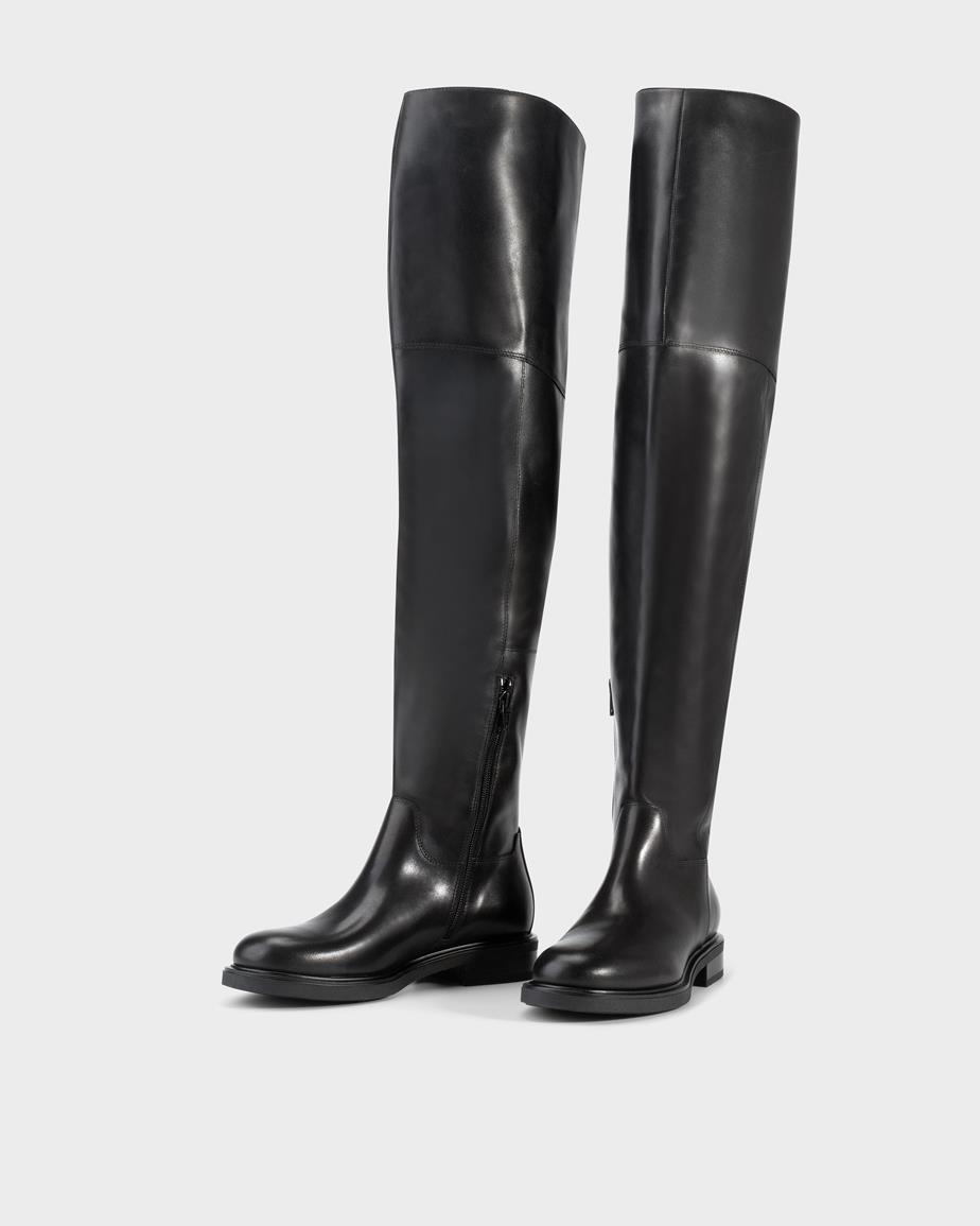 Freya tall boots Black, Leather