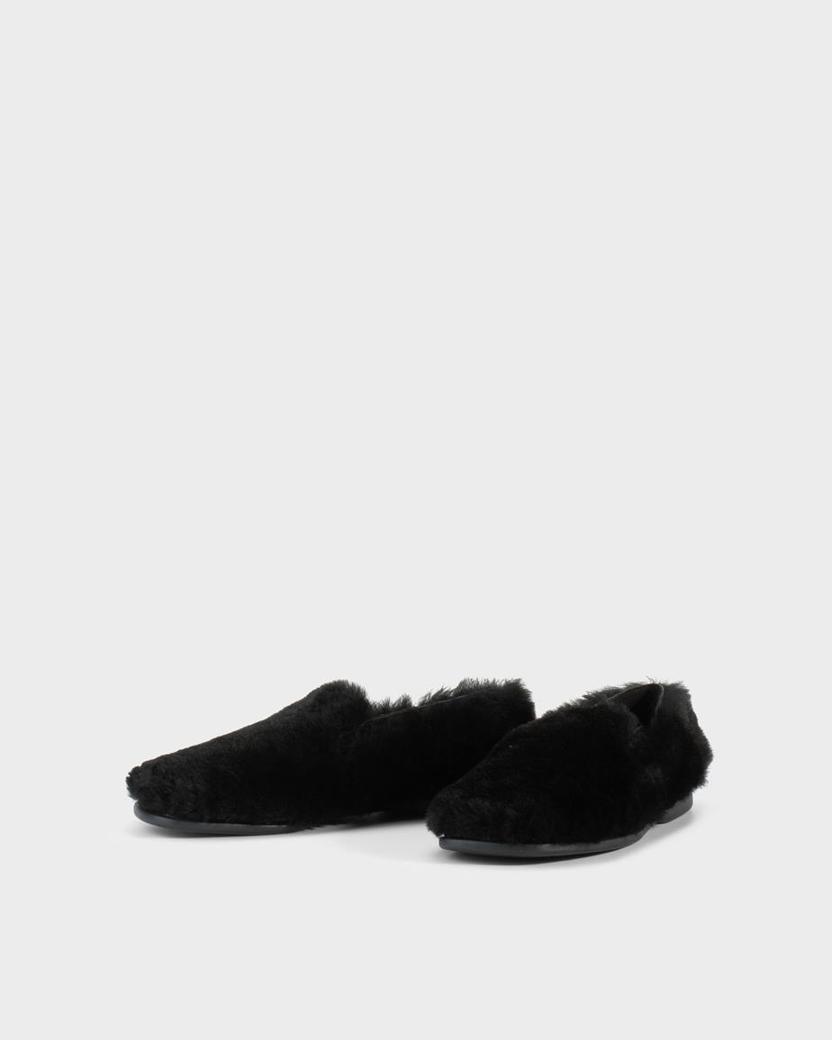 Sammie loafers Černá, Ovčí Kožešina