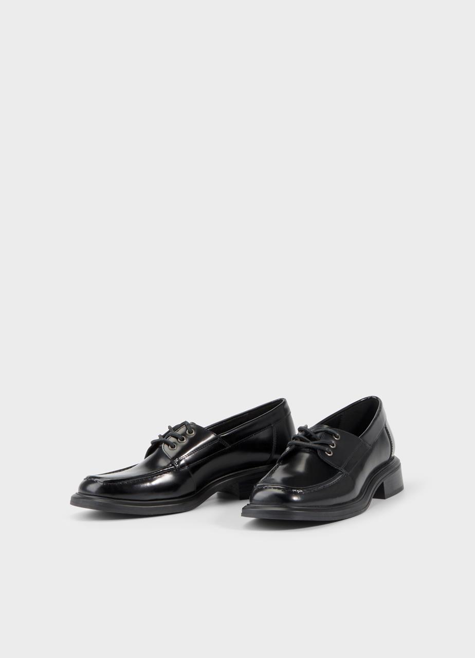 Ellis shoes BLACK POLISHED LEATHER