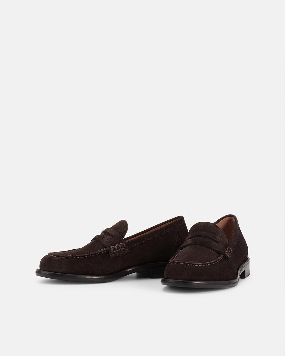 Linn loafers Mörkbrun, Mocka