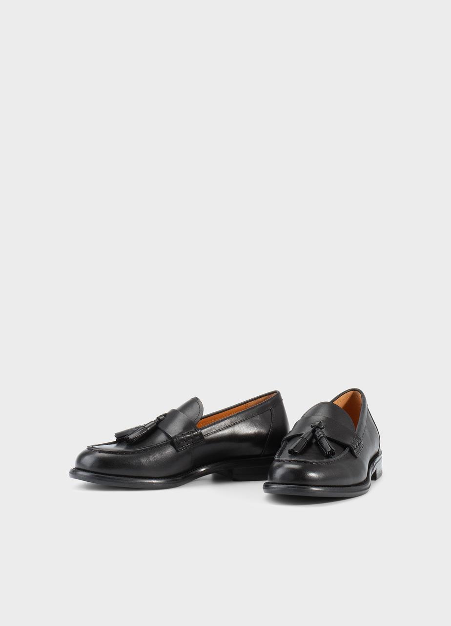 Linn loafers SVART SKINN