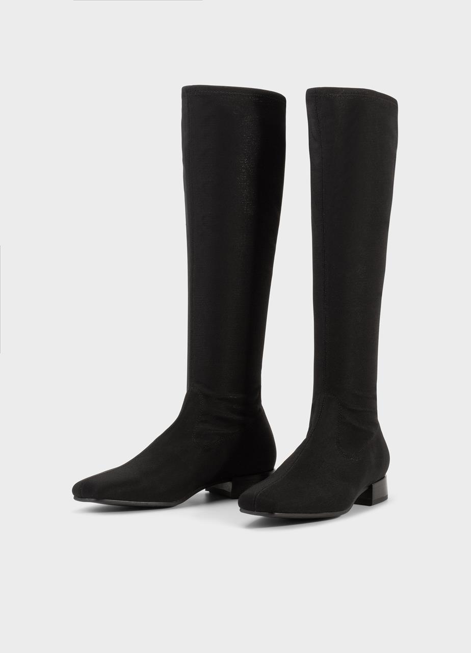 Mona botas de cano alto PRETO ELÁSTICO