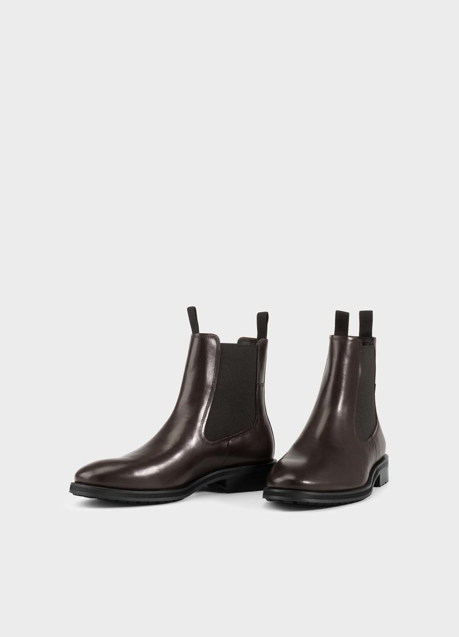 Brian stiefel DUNKELBRAUNES LEDER