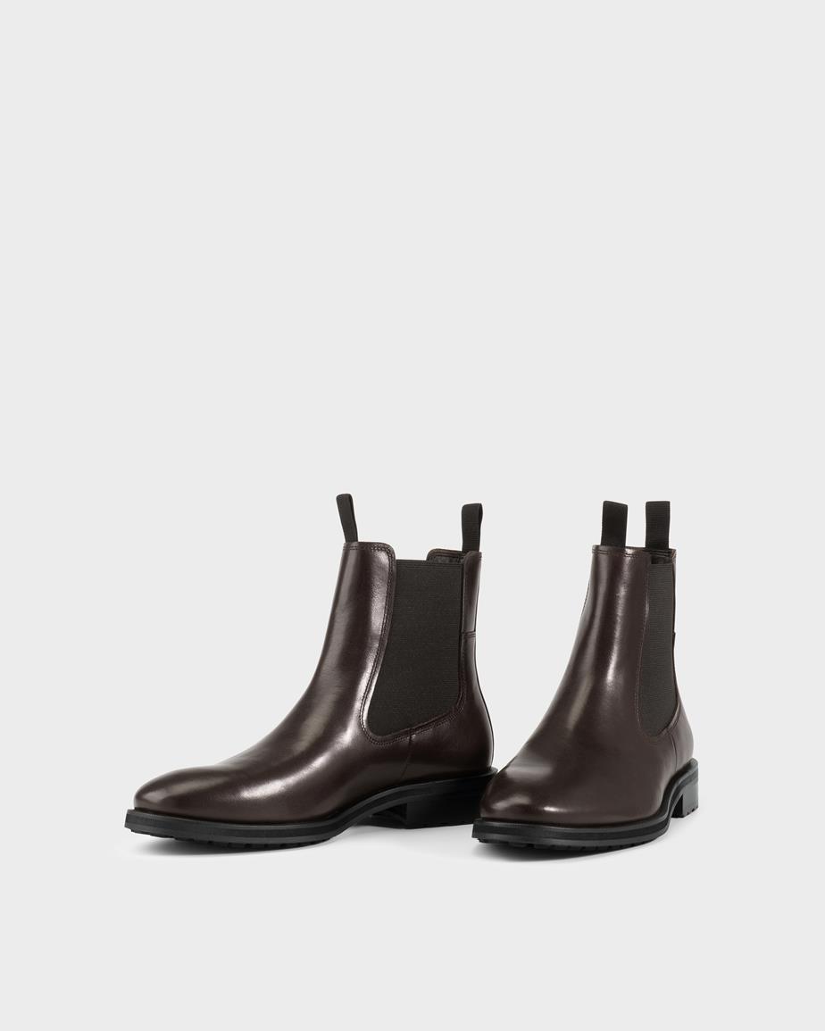 Brian boots Dark Brown, Leather