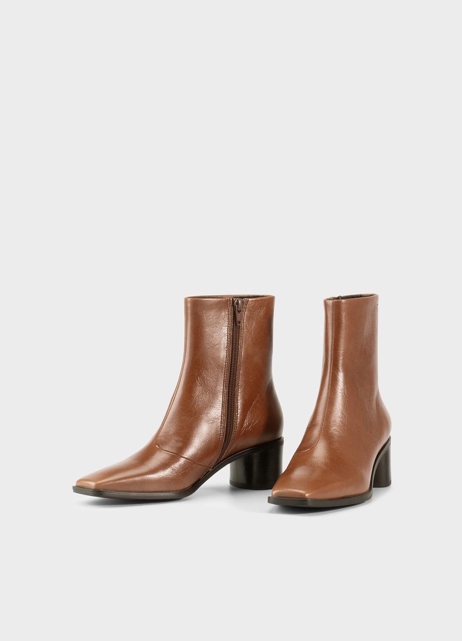 Fay ankle boots BROWN LEATHER